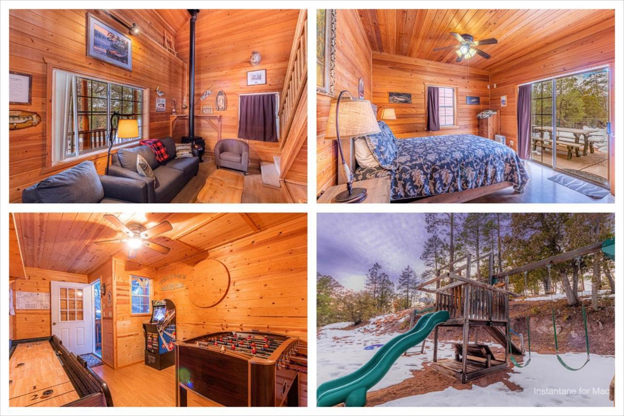 Cabin #4 The Wolves Den - Pet Friendly- Sleeps 6 - Playground & Game Room Payson Exterior foto